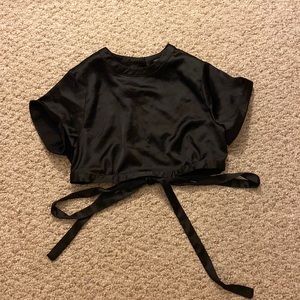 Satin crop top